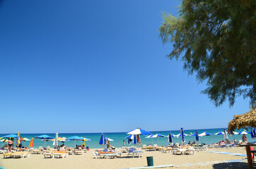 lindos in rhodes island in greece