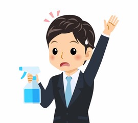 黒いスーツを着た男