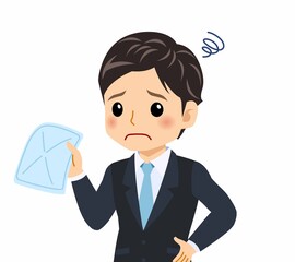 黒いスーツを着た男