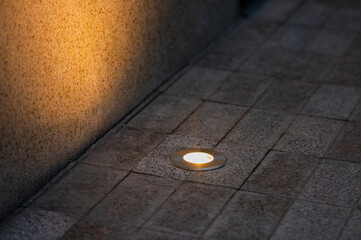 lighting architecture of walls of building facades