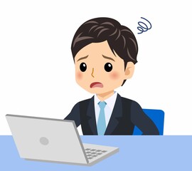 黒いスーツを着た男