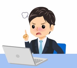 黒いスーツを着た男