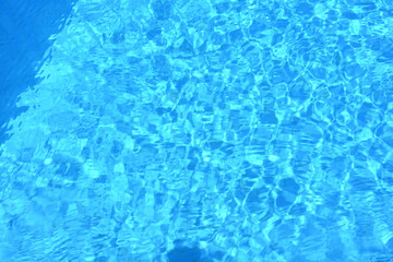 Obraz premium clear turquoise colored pool water