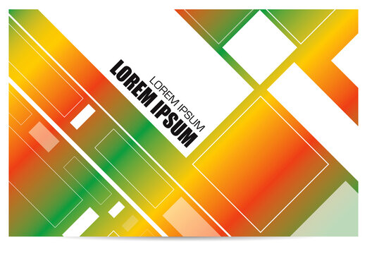 reggae rasta color dynamic square background modern template design