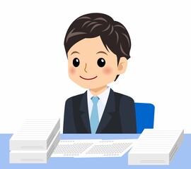 黒いスーツを着た男