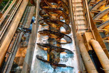 Spiral screw classifier. Mining and processing plant.