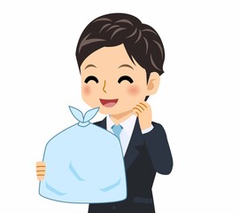 黒いスーツを着た男