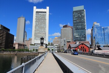 Boston city skyline, USA