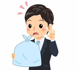 黒いスーツを着た男