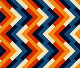 Abstract . colorful background pattern seamless retro 70s. design for pillow, print, fashion, clothing, fabric, gift wrap. Vector.