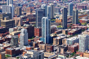 Fototapeta na wymiar Downtown Chicago city view