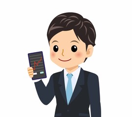 黒いスーツを着た男