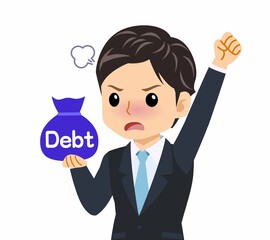 黒いスーツを着た男