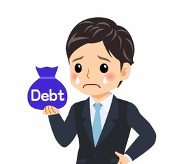 黒いスーツを着た男