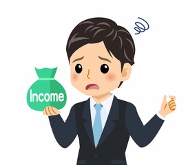 黒いスーツを着た男