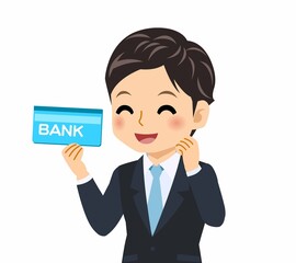 黒いスーツを着た男