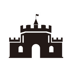 Castle vector illustration icon Template design