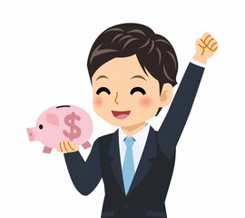 黒いスーツを着た男