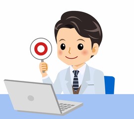 白いスーツの男性