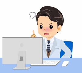 白いスーツの男性