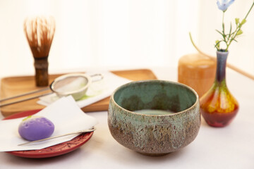 茶道で必要な茶道具のイメージ