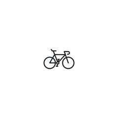 Fototapeta na wymiar Bicycle flat icon- vector illustrattion