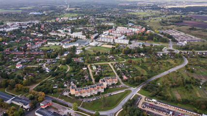Fototapeta na wymiar Aerial view of Kuldiga, Latvia