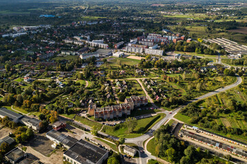 Aerial view of Kuldiga, Latvia