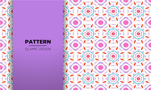Luxury ornamental Colorful mandala design seamless pattern Vector