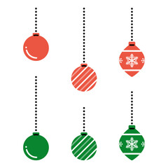シンプルなクリスマスのオーナメント　セット