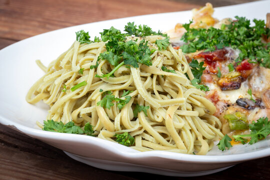 keto edamame pasta noodle dish