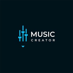 Modern and unique logo about music.
EPS10, Vector.