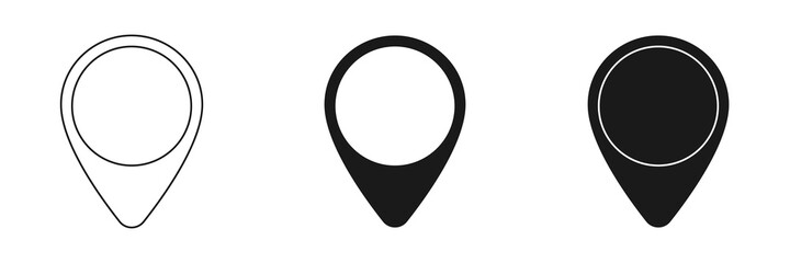 Location vector icon. Element of interface for mobile concept and web apps illustration. Thin glyph icon for website design and development, app development. Illustration