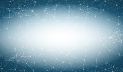 Geometric Dark Blue Polygonal background molecule and communication. Connected lines with dots. Minimalism background. Concept of the science, chemistry, biology, medicine, technology.