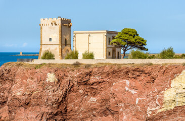 The Tower Alba or Tower of Cala Rossa, is a defense tower on the coast of the Mediterranean sea in...