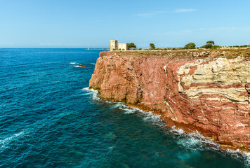 The Tower Alba or Tower of Cala Rossa, is a defense tower on the coast of the Mediterranean sea in...