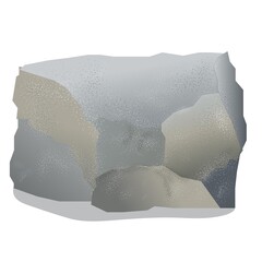 Realistic Rock and stone Design Element