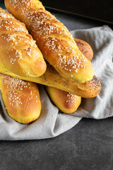 Homemade tumeric and Curry Viennoise Bread