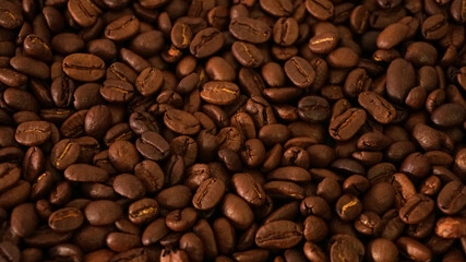 Roasted coffee seed for background