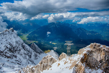 Fototapeta na wymiar Zugspitze Panorama