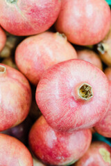 counter with pomegranates, pomegranates 