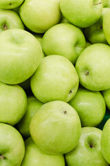 background of green apples, green apples 