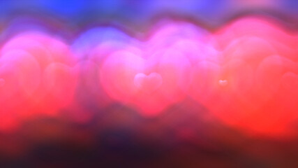 abstract hearts background illustration render