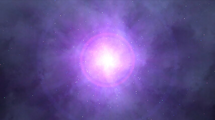 Obraz na płótnie Canvas cosmos star ray light space particle nebula