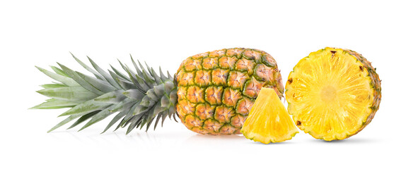 pineapple on white background