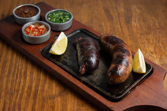 chorizo y morcilla