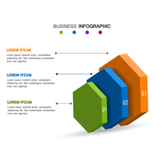 Infographic vector, graph. presentation. Business concepts, parts, steps, processes. Visualization of infographic data. Startup template. - Vector
