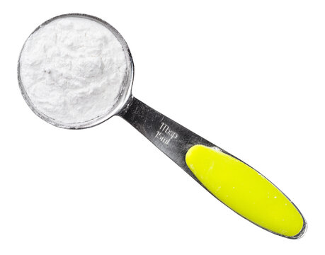 potato starch in measuring tablespoon cutout