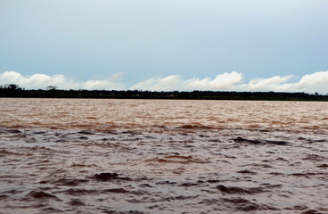 Horizon at the meeting of the waters.
