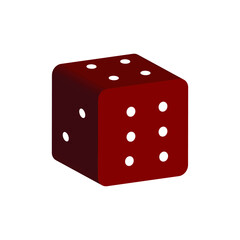 red dice, element for design logo